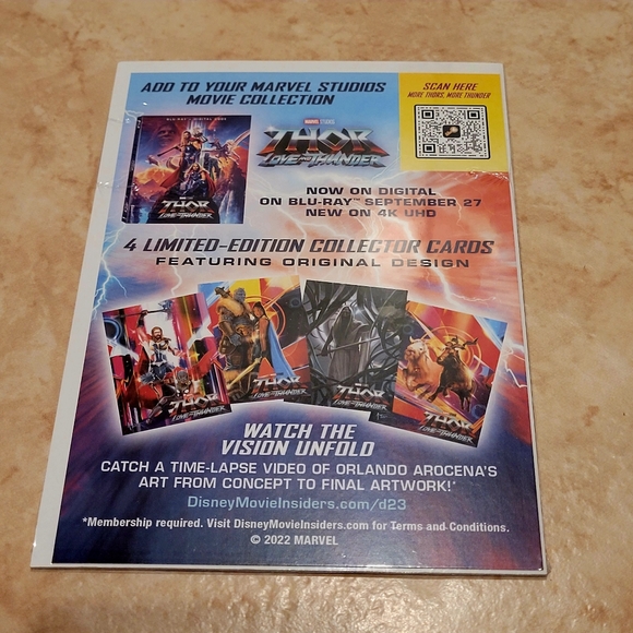 Marvel Studios Thor: Love and Thunder Limited Edition Collector Cards (Set of 4) - Picture 3 of 3